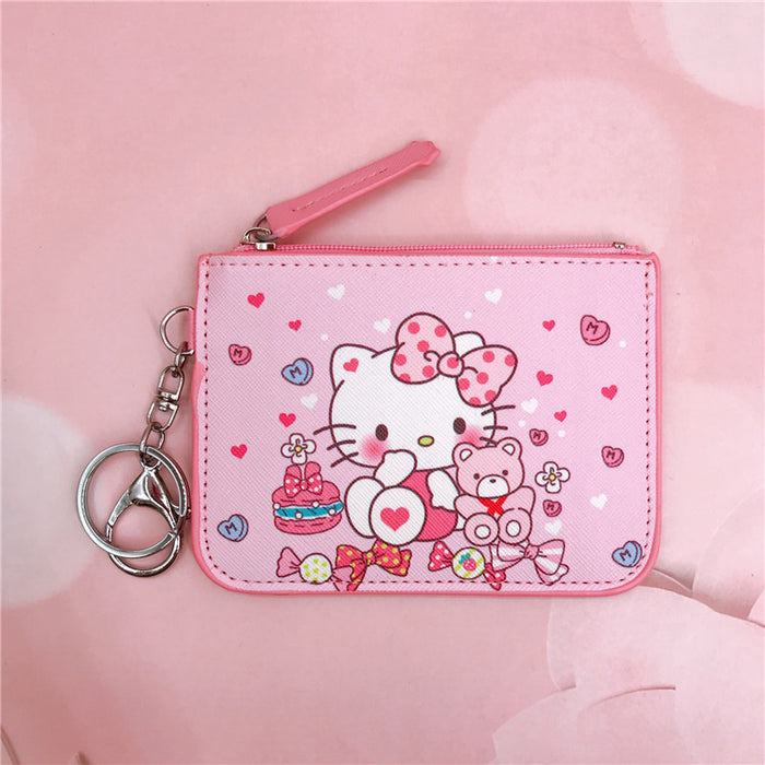 Wholesale PU Cartoon Printing with Key Ring Card Holder Coin Purse JDC-WT-YaLL018