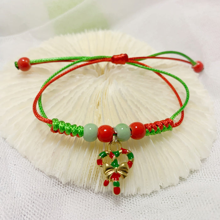 Wholesale Christmas cartoon bracelet  Christmas tree donuts deer a variety of optional manufacturers