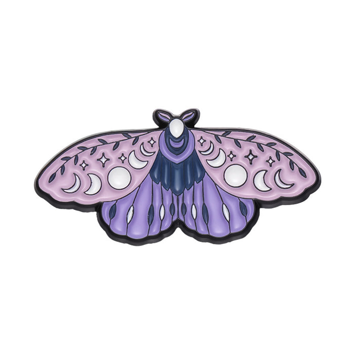 Wholesale Zinc Alloy Purple Romantic Brooch Set Dreamy Design Fashion Accessory