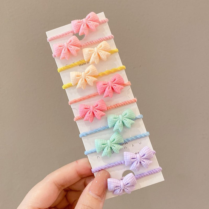 Wholesale Cute Cartoon Hair Ties for Kids Soft Elastic Everyday Styling Baby Hair Accessory