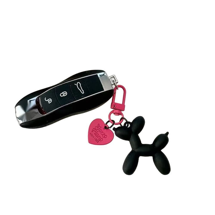 Wholesale Heart Balloon Dog Keychain Dark Cool Bag Pendant
