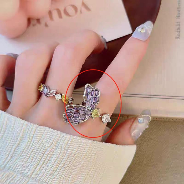 Wholesale Creative merit ring can be opened to relieve boredom, index finger ring, niche personalized design ring