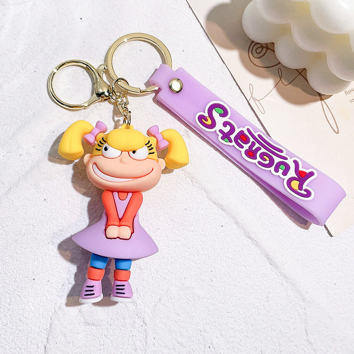 Wholesale Cartoon Doll PVC Keychain JDC-KC-Qiwei005