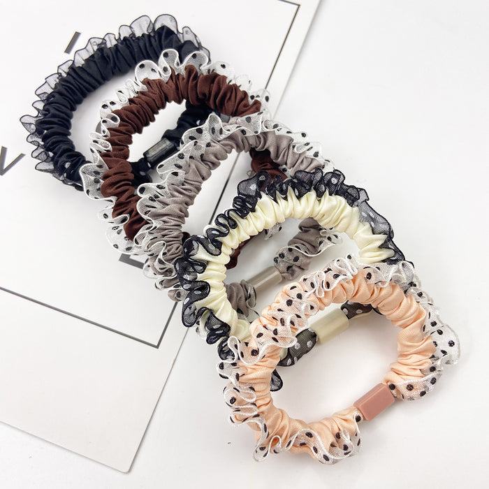 Wholesale  polka dot scrunchies Hair Scrunchies