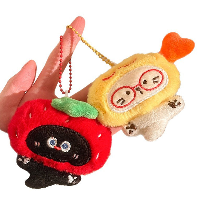 Wholesale Cartoon plush kitten keychain