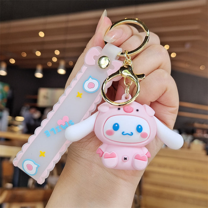 Wholesale Silicone Cartoon Doll Keychain JDC-KC-MingT115