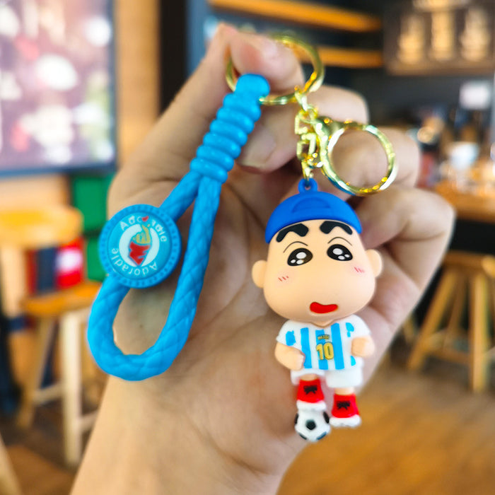 Wholesale Rubber Cartoon Doll Keychain JDC-KC-Tingm185