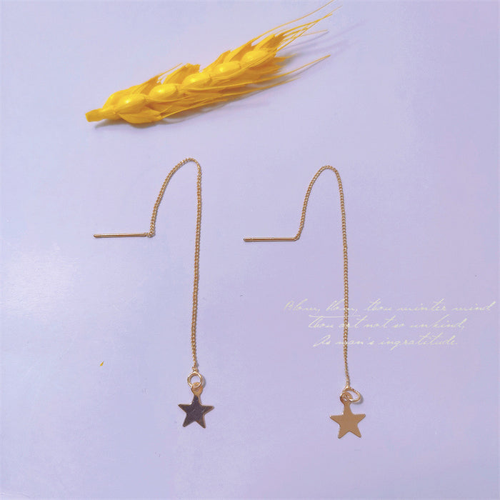 Wholesale Star Ear Line Simple Long Tassel Earrings Earrings Women's Ornaments