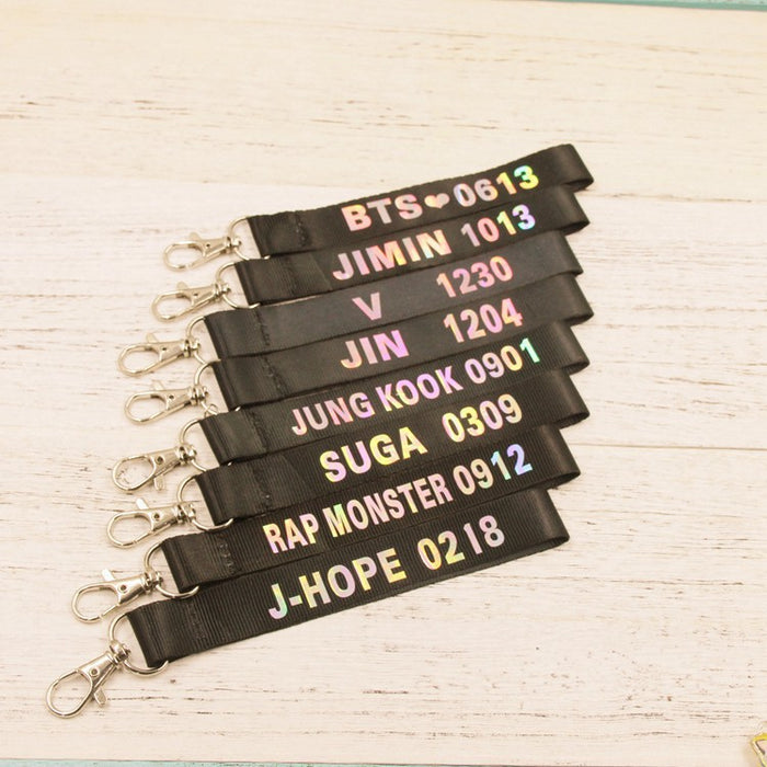 Wholesale Leather Name Tag Lanyard Keychain JDC-KC-HanTian018