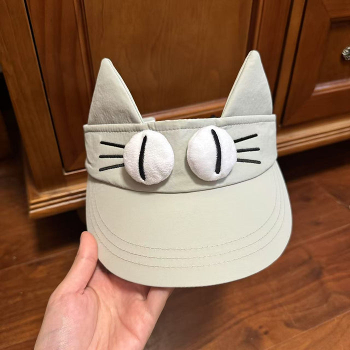 Wholesale Cute blue sky top sun hat, sun protection cartoon ear sun hat