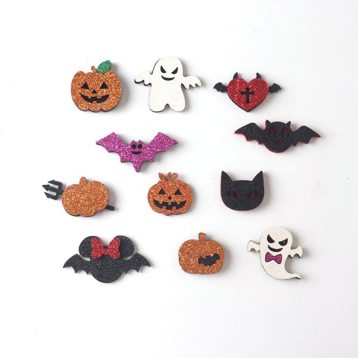 Wholesale  Pumpkin Ghost Felt DIY Hair Clip Craft Kit Decorative Accessory For Kids Boutique Resale Gift
