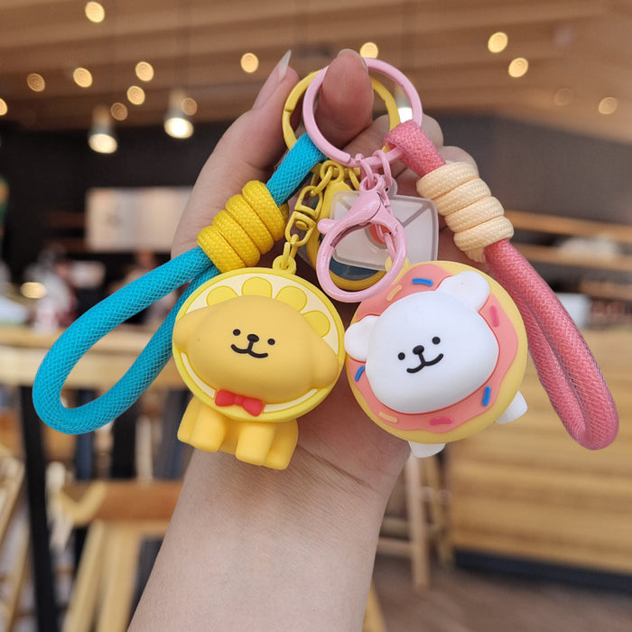 Wholesale Cartoon Silicone Doll Keychain JDC-KC-ZhuoRan013