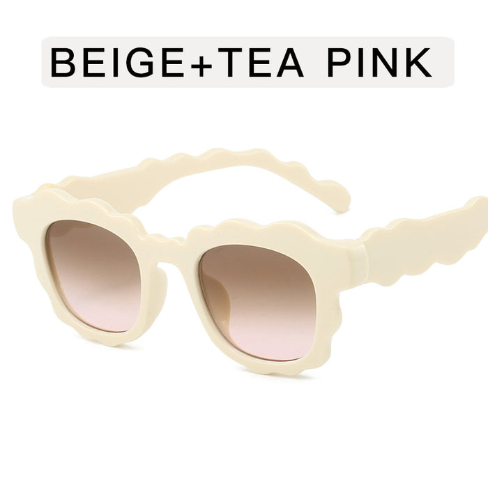 Wholesale Wave sunglasses, cloud personality runway sunglasses, fashionable and versatile sunglasses