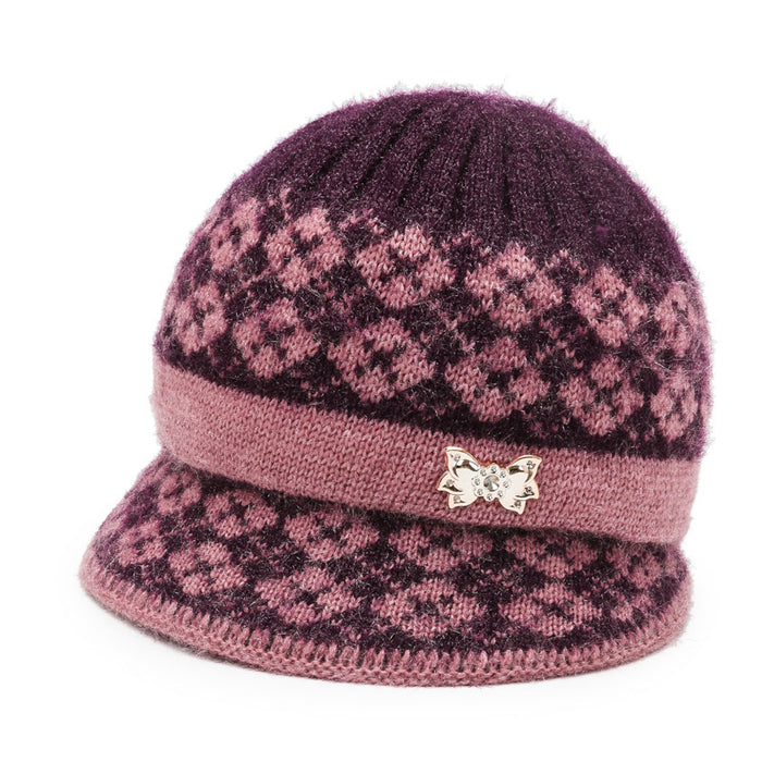 Wholesale Autumn and winter middle-aged hat female winter wool hat mother hat winter