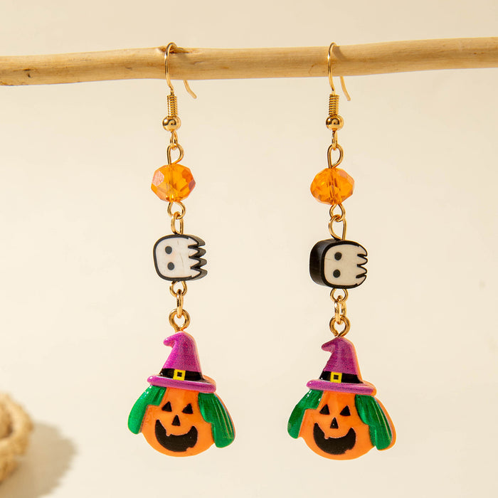 Wholesale  Ghost Pumpkin Skull Alloy Earring Set Trendy Party Jewelry Accessory MOQ≥2