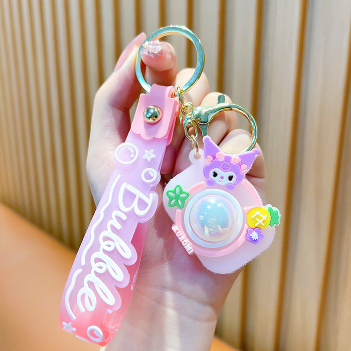 Wholesale Cartoon Flash Camera Cute Car Soft Jelly Decoration Couple's Backpack Cute Keychain Pendant