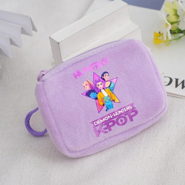 Wholesale KPop Devil Hunter Animal Coin Purse Cute Nylon Portable Wallet Casual Everyday Gift