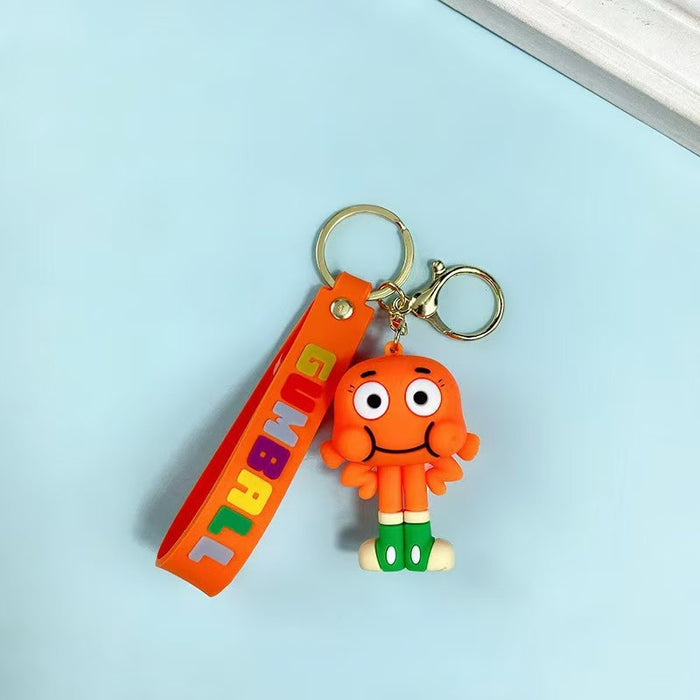 Wholesale Cute cartoon anime keychains in various colors