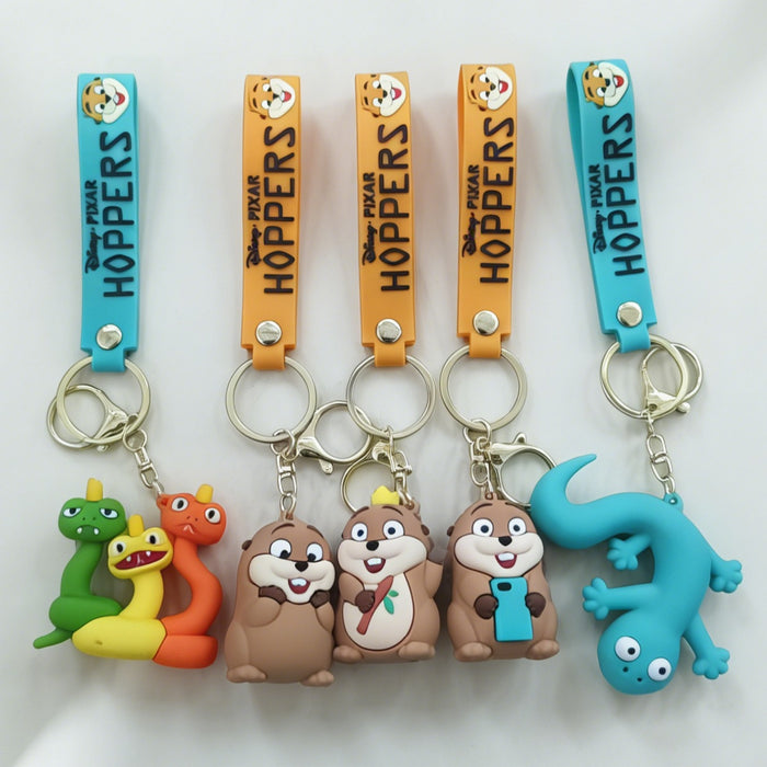 Wholesale Beaver Transformation Plan Silicone PVC Keychain Decorative Accessory Gift Boutique Resale
