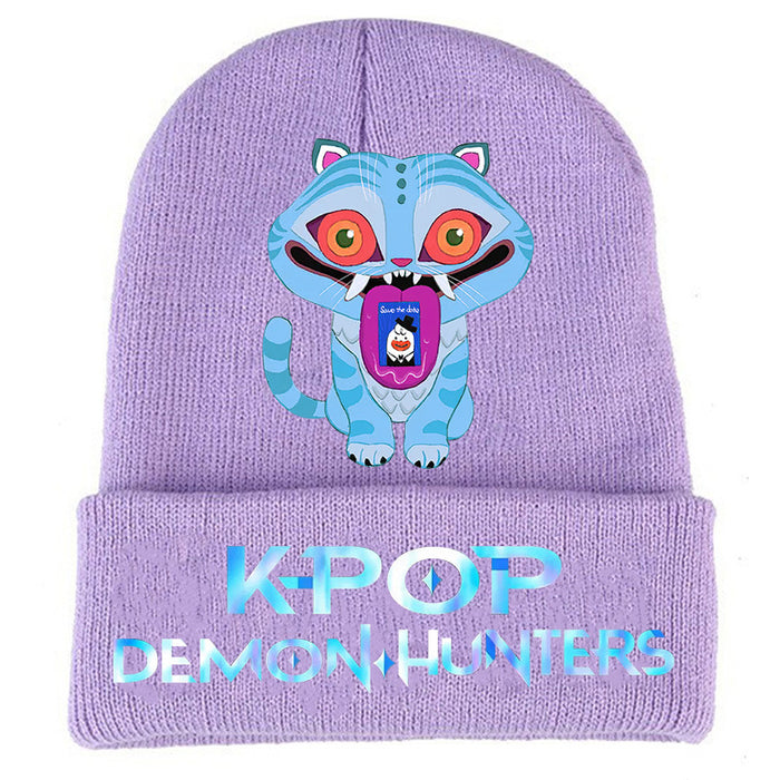 Wholesale Couple' s knitted hat autumn and winter fleece hat outdoor warmth wool hat