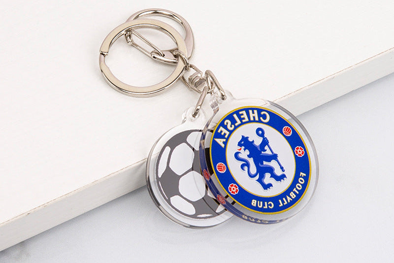 Wholesale Acrylic Keychain with Badge Fashion Accessory for Fans