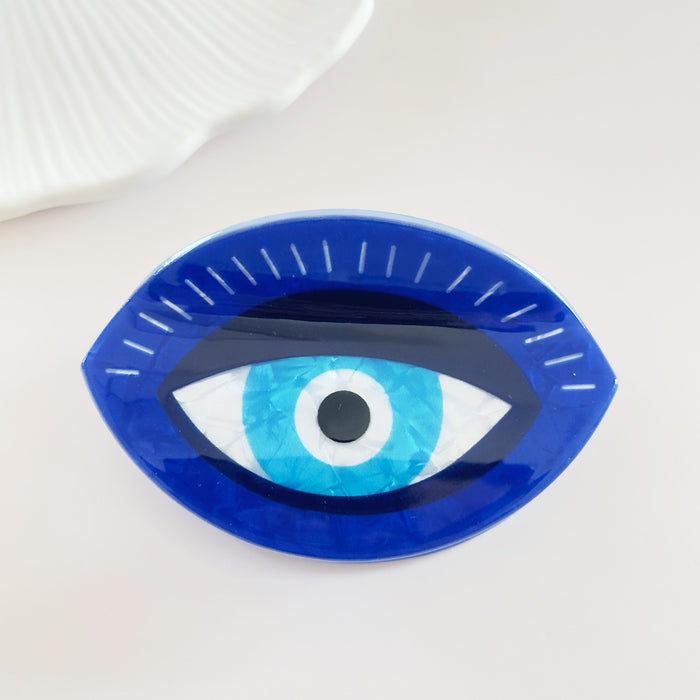 Wholesale Devil' s Eye Hair Clip Retro Blue Eyes Fatima' s Palm Grip  Evil Eye Headpiece