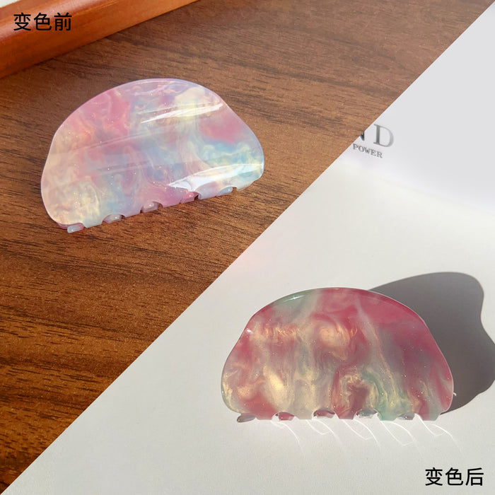 Wholesale acrylic semicircle grip small  cute all-match shark clip  hairpin