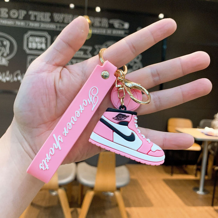 Wholesale Silicone Basketball Shoe Keychain JDC-KC-JuJi019