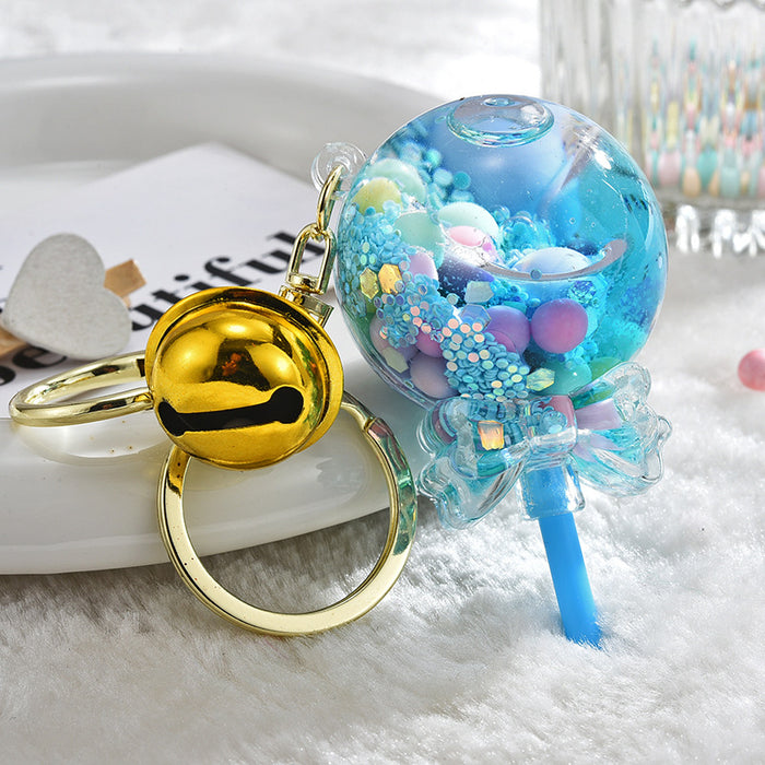 Wholesale Acrylic Color Beads Star Lollipop Keychain JDC-KC-ShuangD003