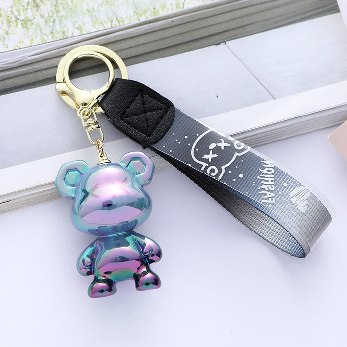 Wholesale  car key chain pendant  bear doll bag decoration couple gift Cartoon  Keychain