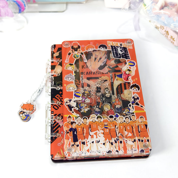 Wholesale DIY Handbook Creative Piece A7 Shake Music Notebook Pacha Dog Acrylic Loose-leaf Book JDC-NK-LW001