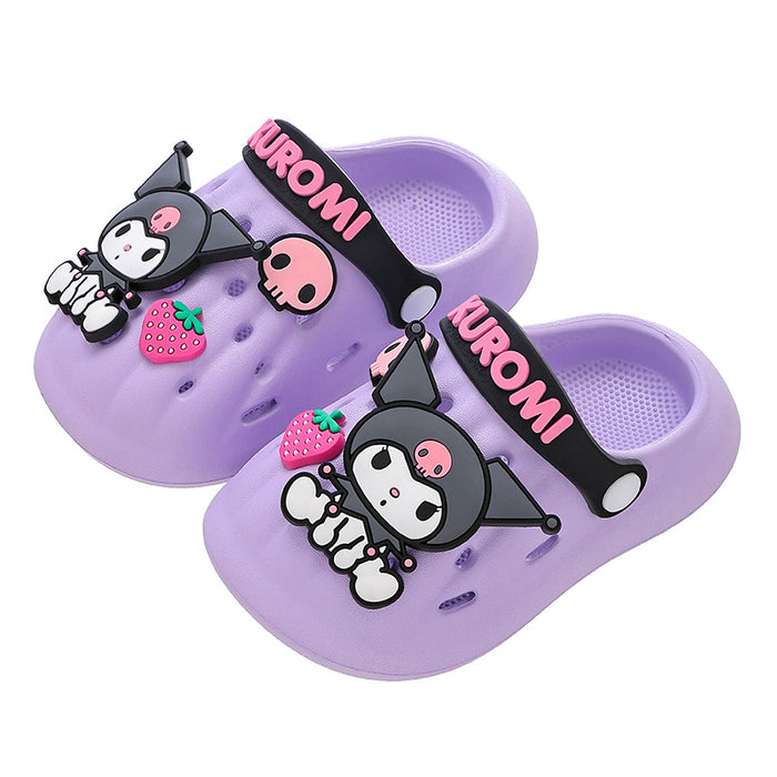 Wholesale  Girls' hole shoes  beach shoes cartoon non-slip bath soft bottom  cartoon children's slippers