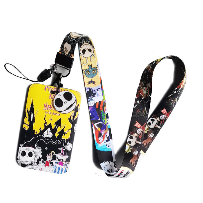 Wholesale  Cartoon Anime Phone Lanyard Card Holder For Students Bus Pass ID Badge Everyday Accessory