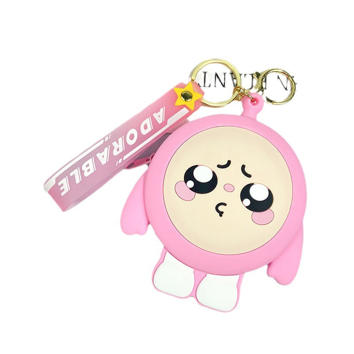 Wholesale Cute cartoon soft rubber keychains in various colors