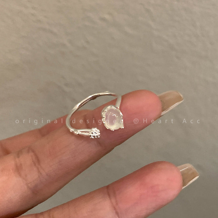 Wholesale Plain ring, light luxury and high-end, adjustable index finger ring, personalized open ring