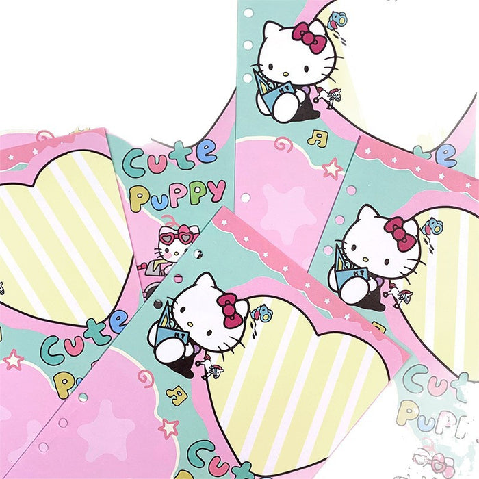 Wholesale 5pcs A5 Card Album with Colorful Inner Pages,  Cartoon Detachable Loose-Leaf Book Replacement Core