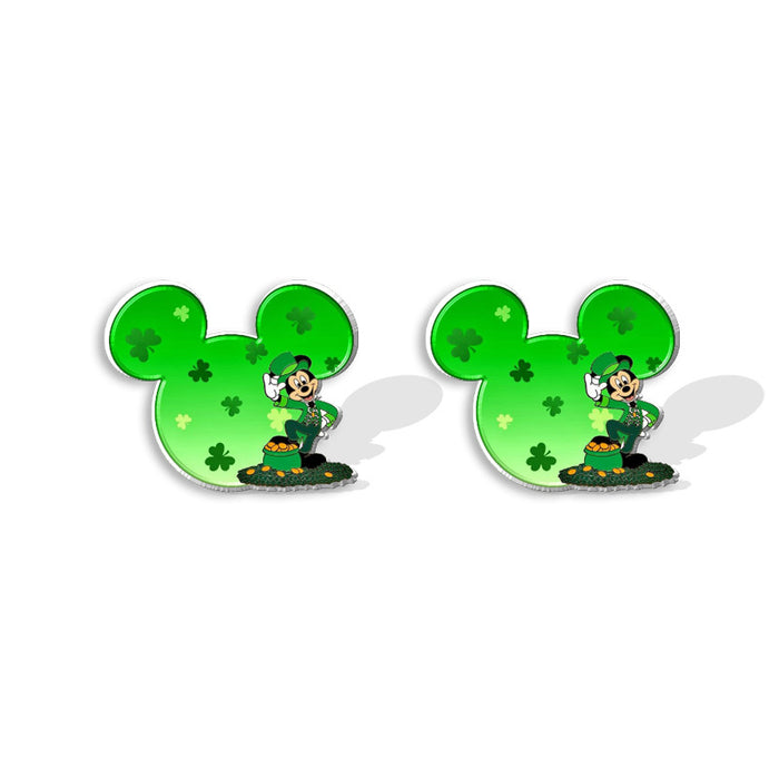 Wholesale St. Patrick's Day Cartoon Plastic Resin Earrings (F) JDC-ES-XiangL068