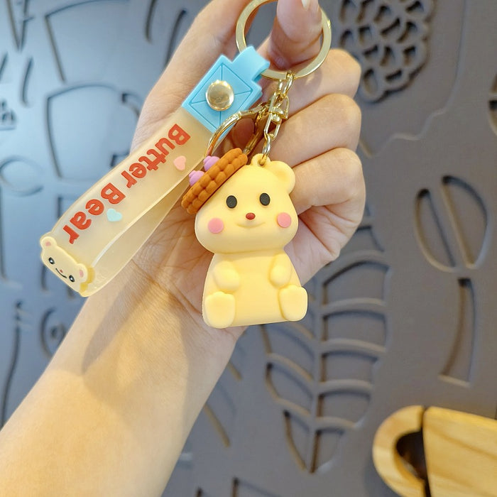 Wholesale Silicone Cartoon Doll Keychain JDC-KC-MingT202