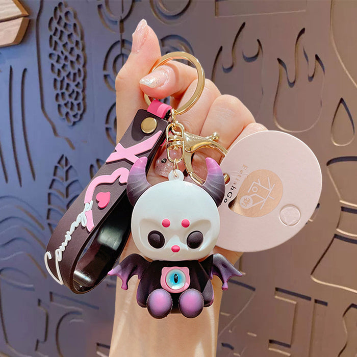 Wholesale PVC Cartoon Doll Stand Keychain JDC-KC-TuRui001