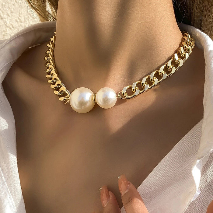 Wholesale Niche Personalized Imitation Pearl Necklace