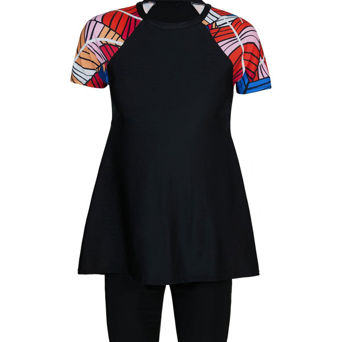 Wholesale Swimwear conservative slimming beach pants split swimsuit