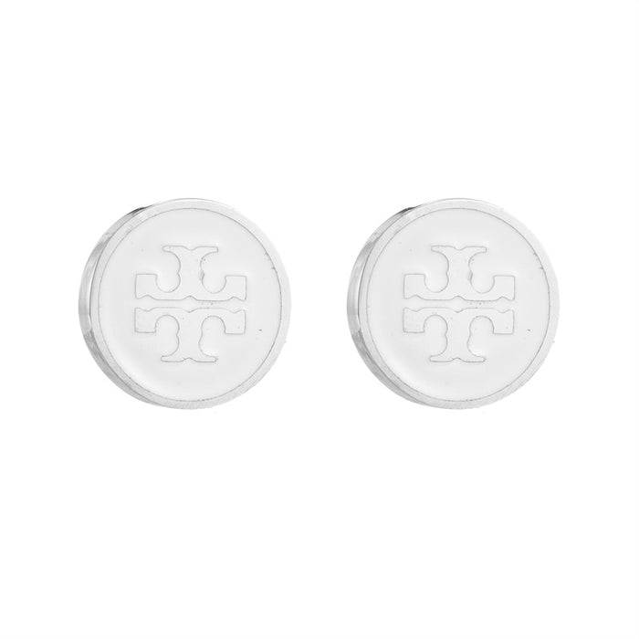 Wholesale Stainless steel earrings necklace with simple engraved letters jewelry