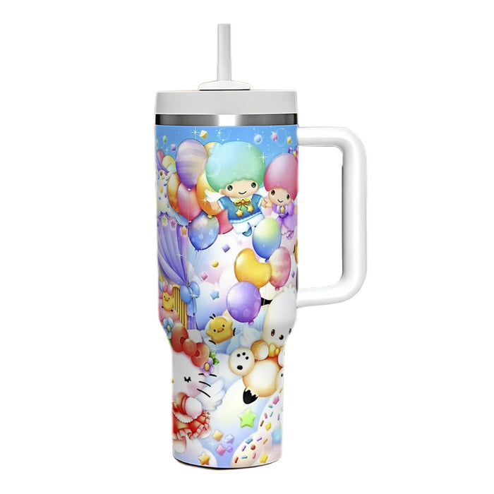 Wholesale 40oz Large Capacity Kitten Big Mac Ice Cup Double-layer Vacuum Car Cup