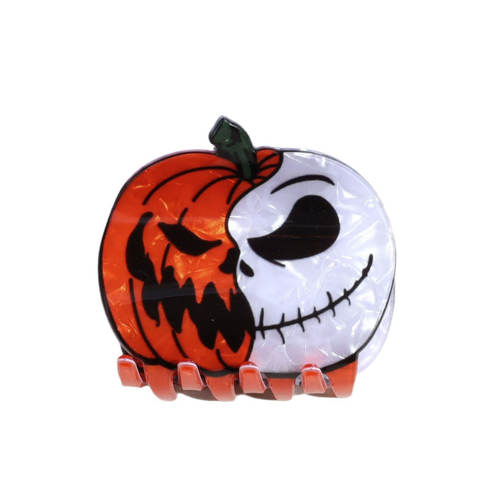 Wholesale  Acrylic Hair Claw Clip For Women Creative Pumpkin Ghost Bat Shark Design Fashion Accessory Resale
