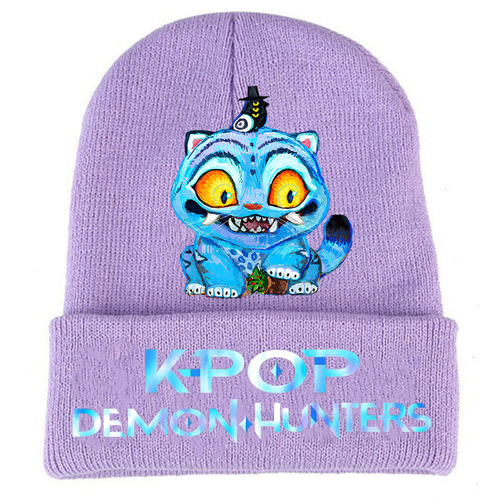 Wholesale Couple' s knitted hat autumn and winter fleece hat outdoor warmth wool hat