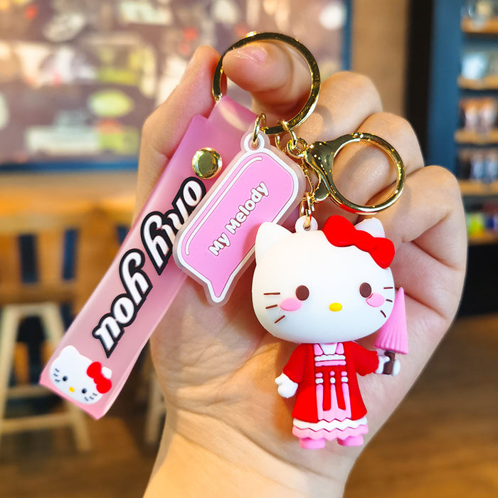 Wholesale Cartoon Silicone Doll Keychain JDC-KC-Tingm302