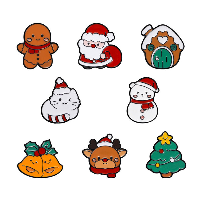 Wholesale Christmas Cartoon Cute Clothes Decoration Brooch