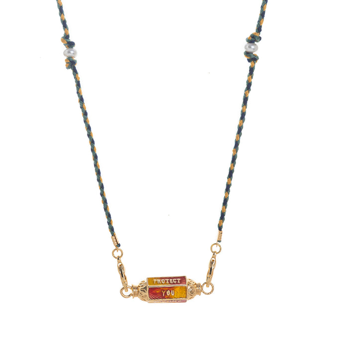 Wholesale Valentine' s Day Colorful Tarot Necklace Women' s Niche Star Eyes Gold-Plated Color-Preserving Pendant