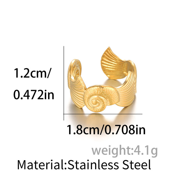 Wholesale Ocean &  Beach Style: Starfish Open Bangle and Floral Stainless Steel Ring