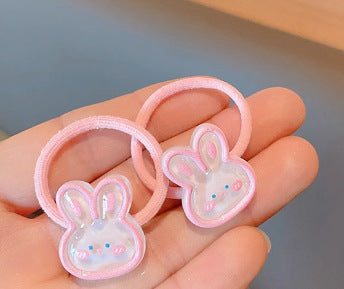 Wholesale Glittery glow-in-the-dark cute princess beaded hair tie